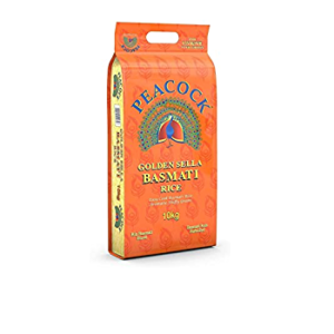 Peacock golden sella basmatic rice 1 x 10kg